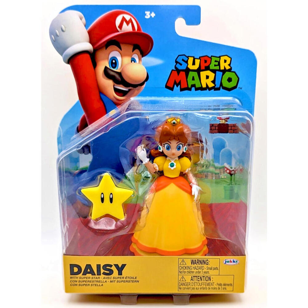 2024 JAKKS Pacific World of Nintendo Figure: PRINCESS DAISY w/ Super Star